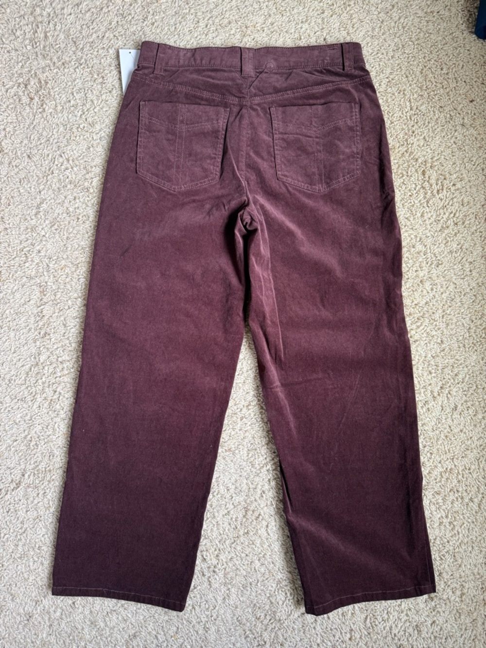 Democracy “Ab” Solution Women’s Corduroy Straight Pants in Burgundy | NWT - Picture 2 of 10